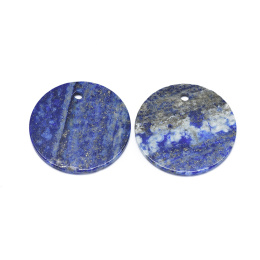 Zawieszka lapis lazuli, moneta 1szt. 28mm