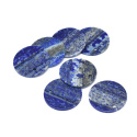 Zawieszka lapis lazuli, moneta 1szt. 28mm