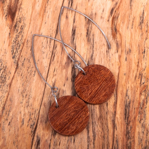 Kolczyki Classic Wood, Sapeli II