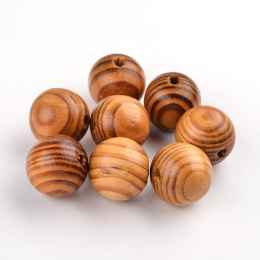 Koraliki drewniane, 50szt. 8 mm okrągłe malowane