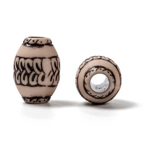 Akrylowe koraliki, styl antyczny, mix 10g.