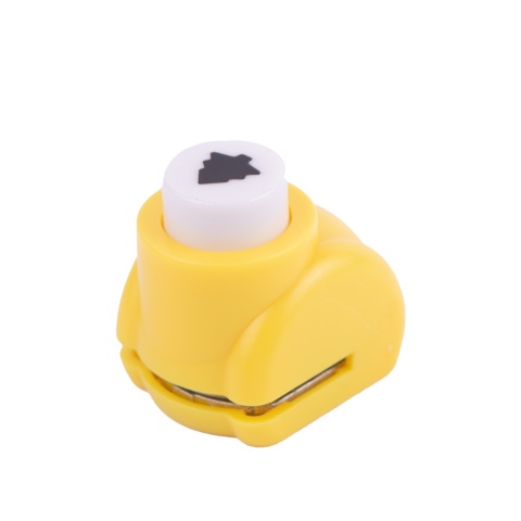 Dziurkacz ozdobny choinka, 8x8mm, kolor żółty