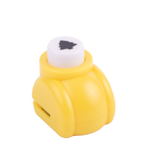 Dziurkacz ozdobny choinka, 8x8mm, kolor żółty