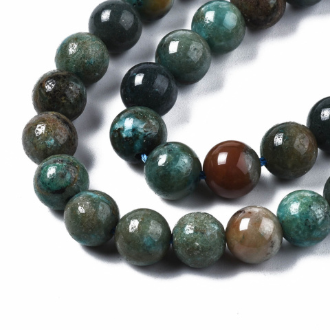 Koraliki Chryzokola, kula 6mm, 5szt.