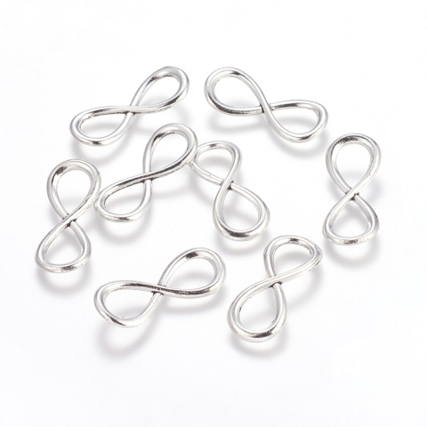 Łącznik nieskończoność, srebrny, 31mm