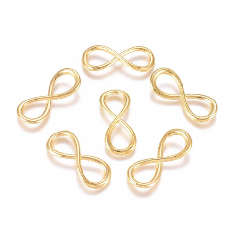 Łącznik nieskończoność, złoty, 31mm