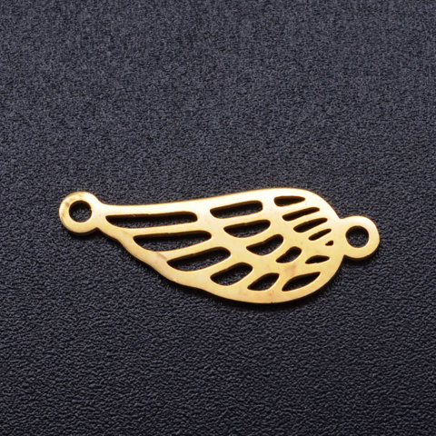Skrzydło łącznik, stal chirurgiczna, złoty, 20mm