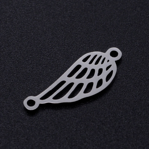 Skrzydło łącznik, stal chirurgiczna, srebrny, 20mm Skrzydło łącznik, stal chirurgiczna, srebrny, 20mm