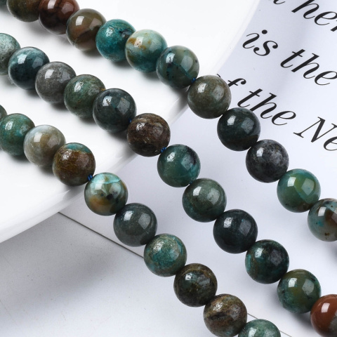 Koraliki Chryzokola, kula 8mm, 50szt. Koraliki Chryzokola, kula 8mm, 50szt.