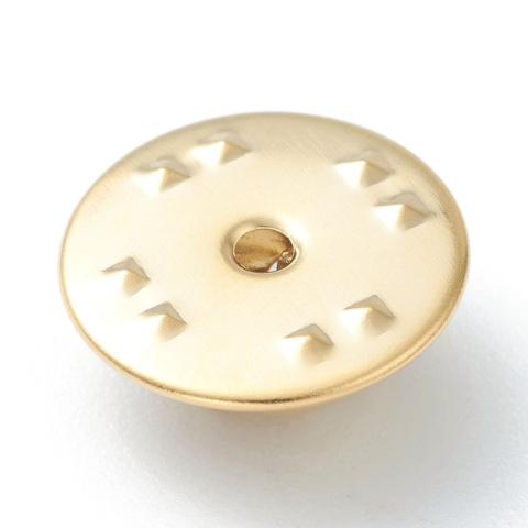 Tylna zapina motylkowa do broszki, Stal, 2szt. złota