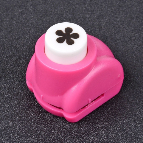 Dziurkacz ozdobny kwiat, 8x9mm, kolor fioletowy