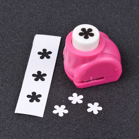 Dziurkacz ozdobny kwiat, 8x9mm, kolor fioletowy