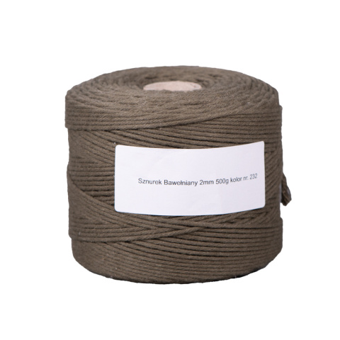 Sznurek bawełniany 2mm kolor 232 Sznurek bawełniany 2mm kolor 232
