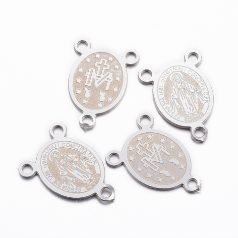 Łącznik do różańca, stal chirurgiczna 14,5mm 1szt.