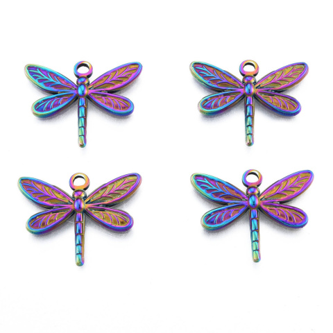 Zawieszka, ważka, stal chirurgiczna, 20mm 1szt.