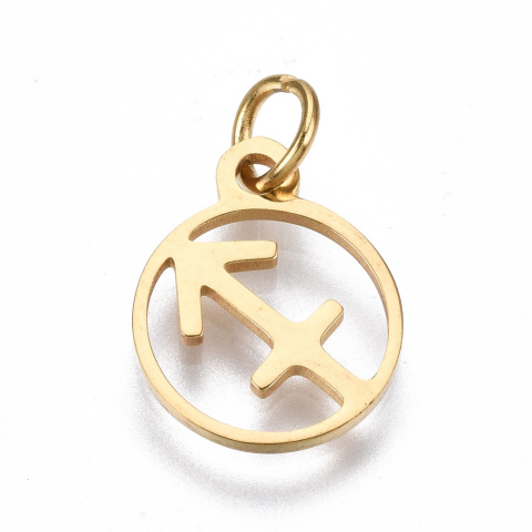 Znaki zodiaku zestaw 12szt Stal chirurgiczna złote Znaki zodiaku zestaw 12szt Stal chirurgiczna złote