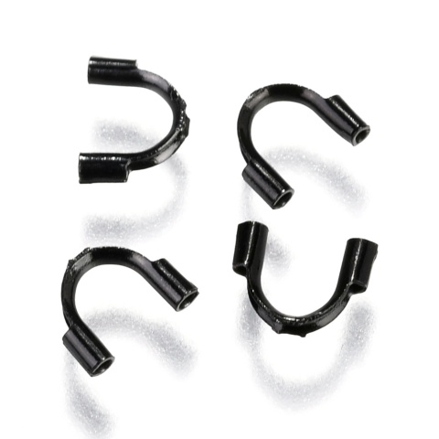 Osłonka do biżuterii,Stal chirurg. czarny,10szt.