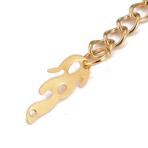 Przedłużka, Stal chirurgiczna, pióro, złoty, 65mm