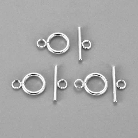 Zapięcie, Stal chirurgiczna, srebrne 16,5mm Toggle Zapięcie, Stal chirurgiczna, srebrne 16,5mm Toggle