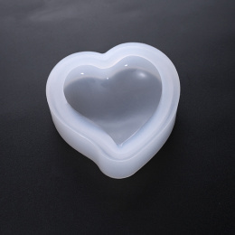 Forma silikonowa, serce do odlewania żywicy UV, 48mm