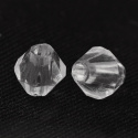 Koraliki akrylowe, kryształ, Bicone, 6mm, 50szt.