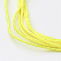 Nylonowy sznurek jubilerski do makramy, 2mm,12m, żółty,1szt.