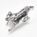 Zawieszka Labrador Retriever, metal, antyczne srebro, 41mm