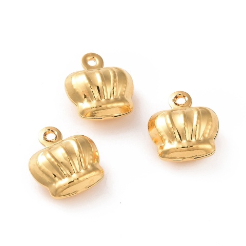 Zawieszka Korony, Stal chirurgiczna, złoty, 11mm