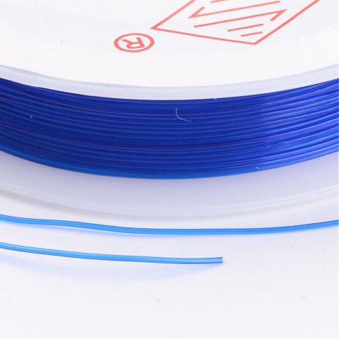 Elastyczne gumki jubilerskie, kolorowe, 0,6mm, 10szt.