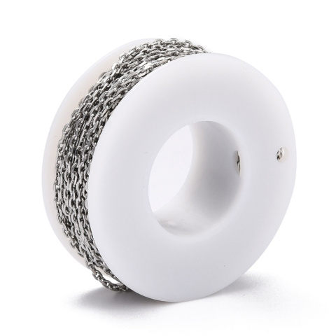 Łańcuch kablowy, Stal Chirurgiczna, lutowane, 2x3x0,5mm, (1m) Łańcuch kablowy, Stal Chirurgiczna, lutowane, 2x3x0,5mm, (1m)