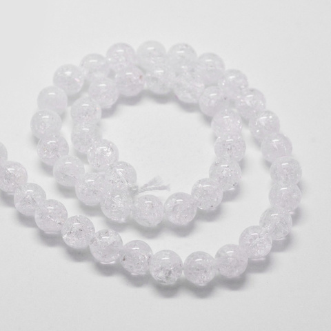 Kryształ górski, koralik, okrągły, 4mm, sznur( ok.90 sztuk)