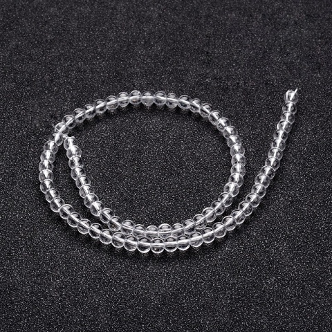 Szklane koraliki, przezroczyste, 10mm, sznur(32szt.) Szklane koraliki, przezroczyste, 10mm, sznur(32szt.)