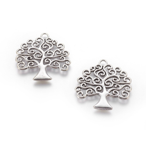 Zawieszka Drzewo Życia, metal, antyczne srebro, 39mm
