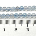 Koraliki naturalne, akwamaryn, klasa A, 3mm, 5szt. Koraliki naturalne, akwamaryn, klasa A, 3mm, 5szt.