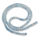 Koraliki naturalne, akwamaryn, klasa A, 3mm, 5szt. Koraliki naturalne, akwamaryn, klasa A, 3mm, 5szt.