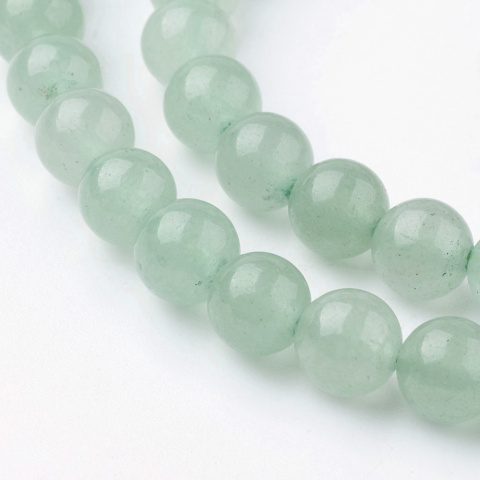 Koraliki naturalne, awenturyn, zielone, 6mm, 5szt.