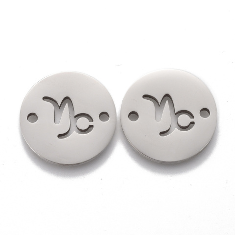 Łącznik znak zodiaku: koziorożec 16x1,2mm, stal chirurgiczna