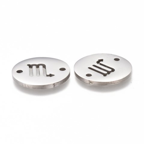 Łącznik znak zodiaku: skorpion 16x1,2mm, stal chirurgiczna Łącznik znak zodiaku: skorpion 16x1,2mm, stal chirurgiczna