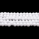 Szklane Koraliki, białe, fasetowane, 2mm, sznur(ok.184szt.)