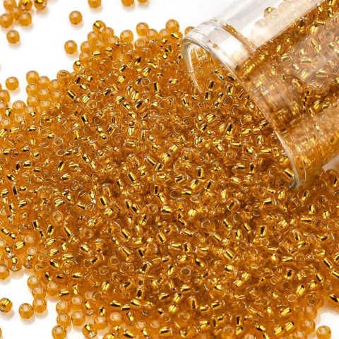 TOHO® złote koraliki 11/0 (2,2mm), 10g (ok.1060szt)
