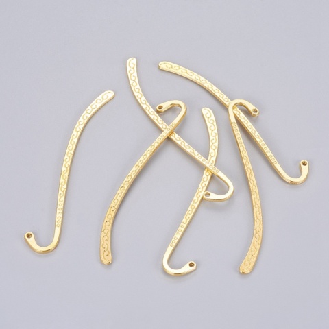 Zakładka do książek, metal, złoty, 84x14x1,5mm