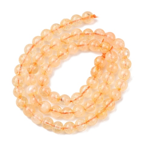 Cytryn, koraliki, kula 6mm, 62szt. (sznur)