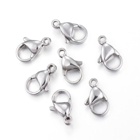 Karabińczyk, Stal chirurgiczna, 15mmx9mmx 4,5mm, otwór 2mm Karabińczyk, Stal chirurgiczna, 15mmx9mmx 4,5mm, otwór 2mm