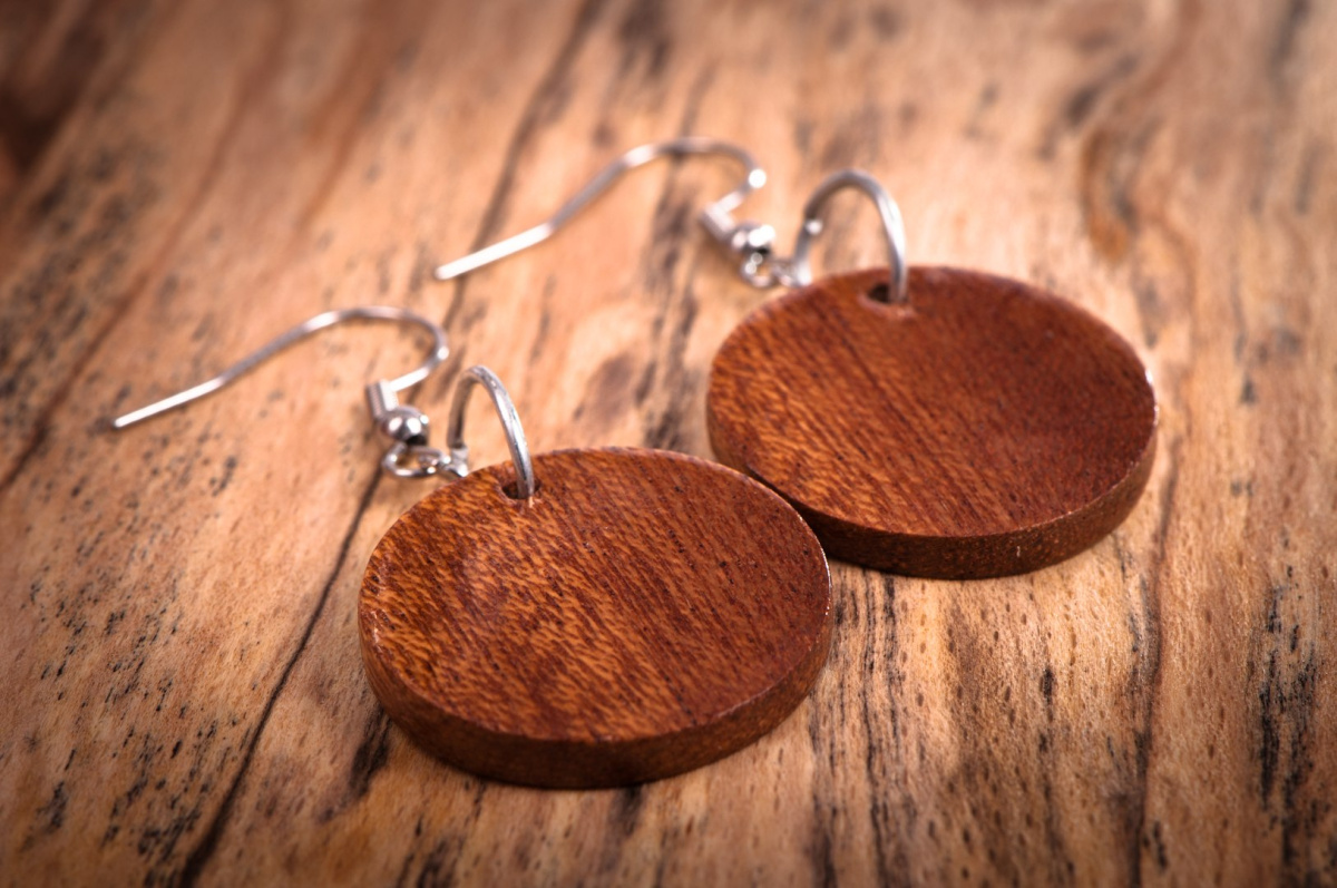 Kolczyki Classic Wood, Sapeli I Kolczyki Classic Wood, Sapeli I