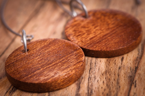 Kolczyki Classic Wood, Tiama II